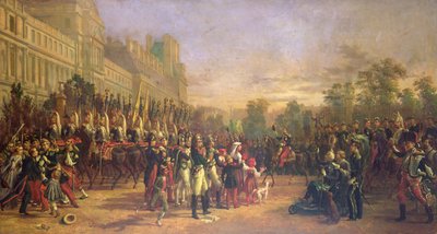 Arrivée aux Tuileries de Napoléon III et de ses troupes revenant d