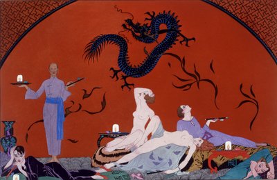 À la maison de Pasotz, vers 1921 - Georges Barbier