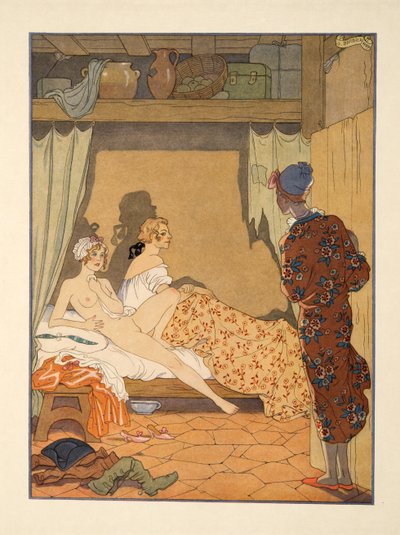 Scène de chambre, illustration des 