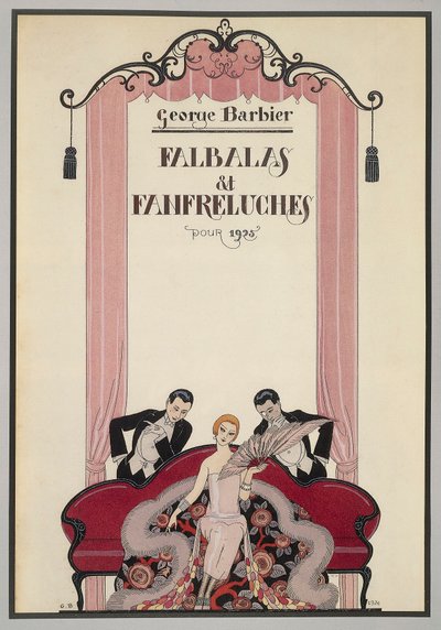 Couverture de Falbalas et Fanfreluches, almanach de 1925, par George Barbier, France, 20e siècle - Georges Barbier