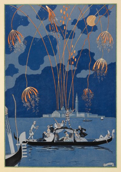 En bateau. Feux d
