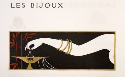 Les Bijoux, illustration de Les Chansons de Bilitis, par Pierre Louys, pub. 1922 - Georges Barbier