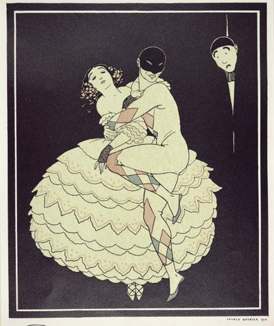 Tamara Karsavina (1885-1978) en Colombine et Vaslav Nijinsky (1890-1950) en Arlequin dans 