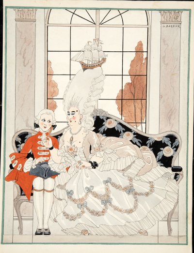La Duchesse, c. 1930 - Georges Barbier