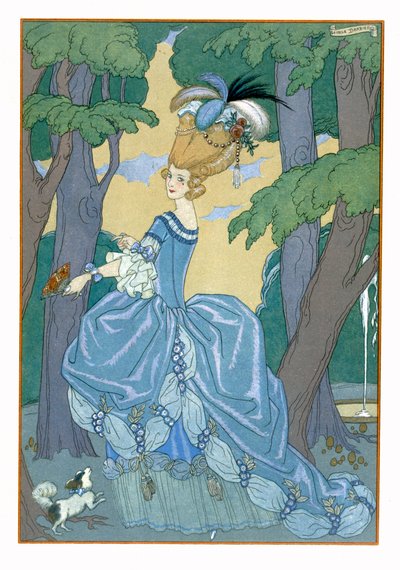 Promenade dans la forêt, illustration pour 