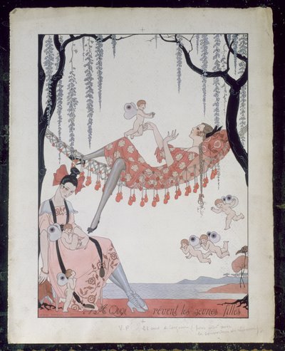 À quoi rêvent les jeunes femmes ? 1918 - Georges Barbier