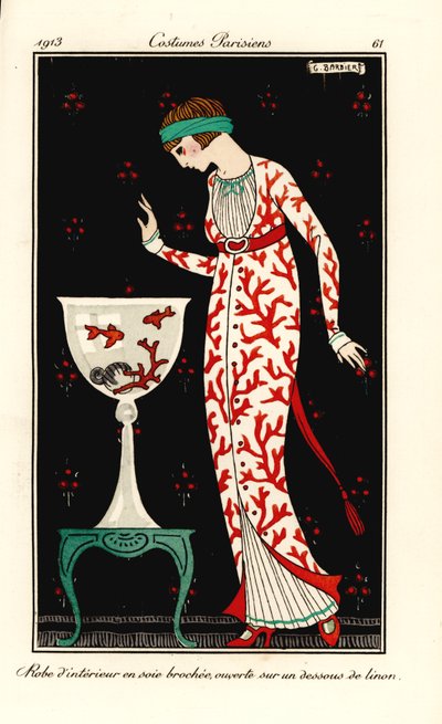 Femme en robe d