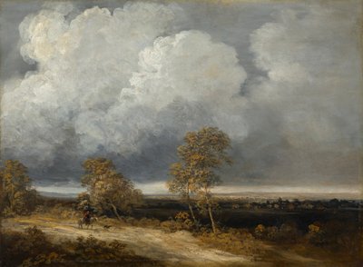 Paysage avec cavalier - Georges Bernard Michel
