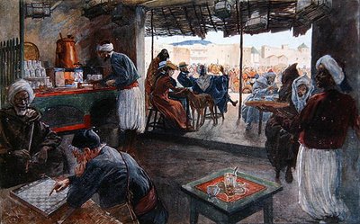 Un café au Maroc - Georges Bertin Scott
