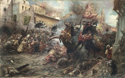 Arabes en bataille - Georges Clairin