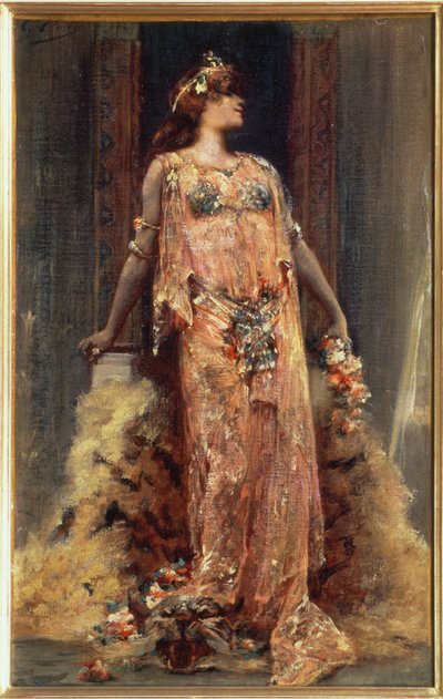 Sarah Bernhardt dans le rôle de Cléopâtre - Georges Clairin