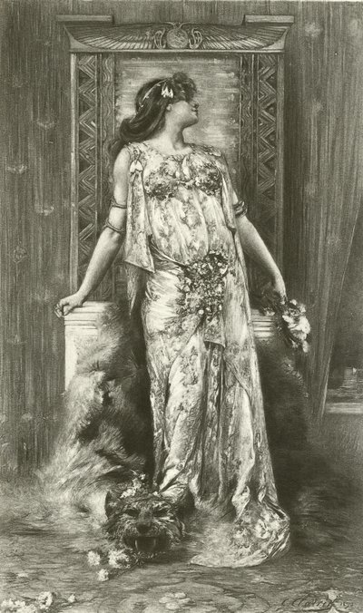 Sarah Bernhardt en Cléopâtre - Georges Clairin