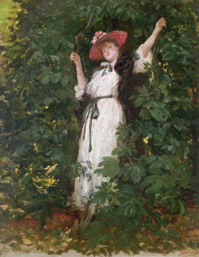 Sarah Bernhardt dans les arbres - Georges Clairin