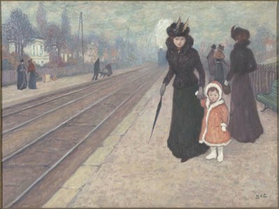 La Gare de Banlieue, 1896-1897 - Georges Espagnat de