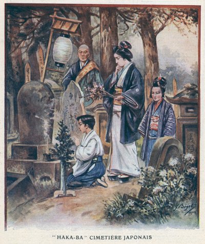 "Haka-Ba", cimetière japonais - Georges Ferdinand (after) Bigot