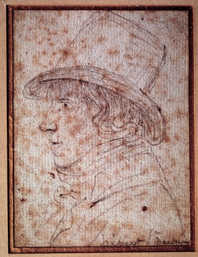 Portrait de Jacques Hébert (1757-1794) journaliste et homme politique révolutionnaire, fondateur du journal « le père Duchesne ». Dessin par Gabriel - Georges Francois Gabriel