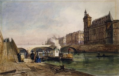 Sur la Seine, Paris - Georges Francois Guiaud