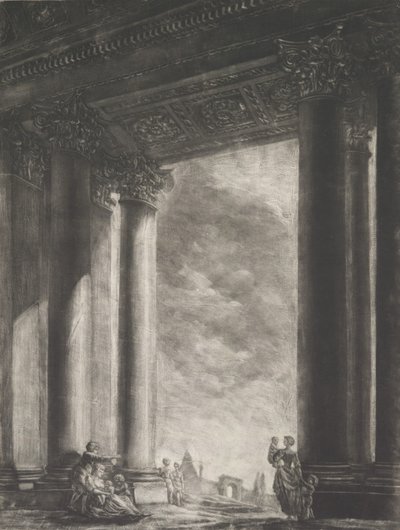 Vue du vestibule de Santa Maria Maggiore à Rome, 1765-67 - Georges François Blondel