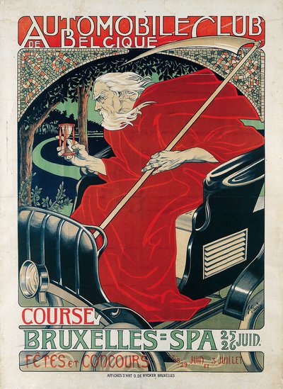 Automobile Club Belgique. Course Bruxelles - Spa, 1898 - Georges Gaudy