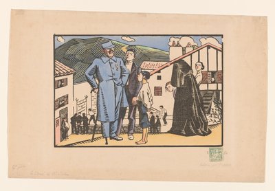Le blessé de Biriatou - Georges Hermann Rene Paul (signed by artist)