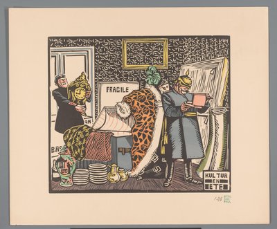 Soldats pillant une maison (Kultur en ete) - Georges Hermann Rene Paul