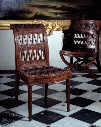 Chaise commandée pour la laiterie de Marie-Antoinette - Georges Jacob