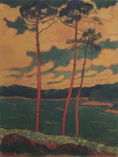 Les Pins rouges, 1888 - Georges Lacombe