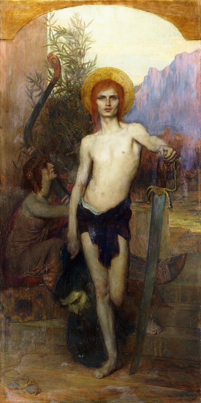 David avec la tête de Goliath - Georges Lavergne
