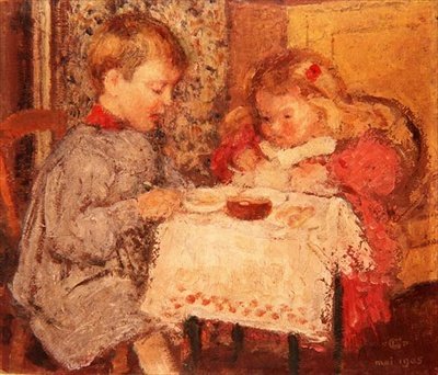 Le dîner de poupée - Georges Lemmen