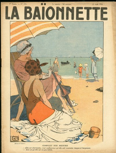 Couverture de "La Baionnette", Satirique en Couleurs - Georges Leonnec