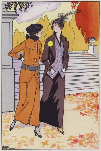 Mode féminine des années 1920 par la designer Augusta Bernard - Georges Leonnec