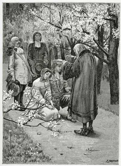Mariage d’Ethel et d’Ordener - illustration de Han d’Islande, 19e siècle - Georges Marie Rochegrosse