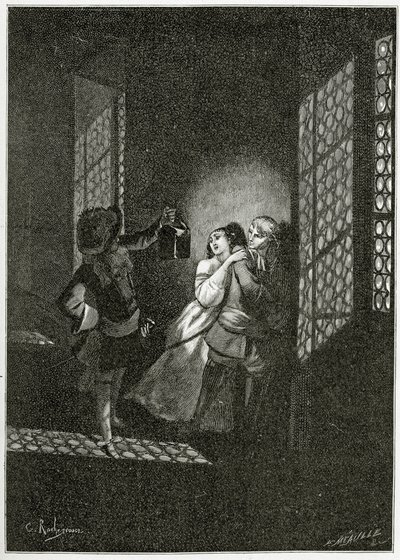 Les amants Ethel et Ordener sont capturés par le lieutenant d