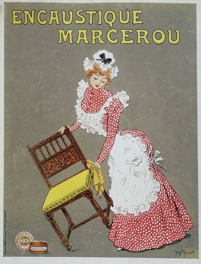 Publicité pour la cire à bois "Encaustic Marcerou" - Georges Meunier