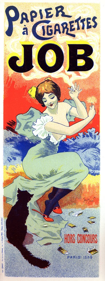 Papier à cigarette Job. Affiche par Georges Meunier - Georges Meunier