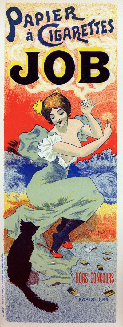 Style de vie. Papier à rouler pour cigarette. Affiche par Georges Meunier, France, vers 1895 - Georges Meunier