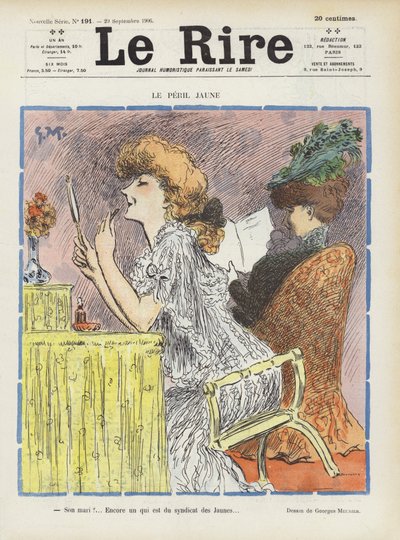 Le péril jaune. Illustration pour Le Rire - Georges Meunier
