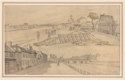 Deux vues de Paris, première moitié des années 1800 - Georges Michel