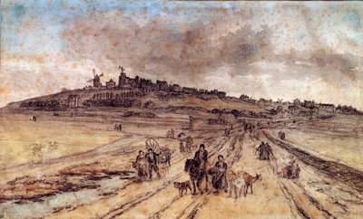 Vue de Montmartre à Paris - Georges Michel