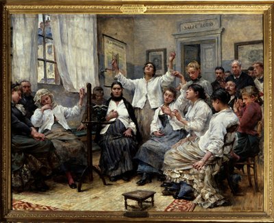 Les fascines de la Charité (service du docteur Luys). Scène à l