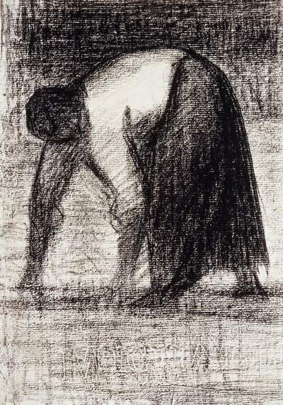 Paysanne les Mains au Sol - Georges Pierre Seurat