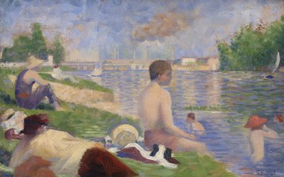 Étude finale pour Les Baigneurs à Asnières, 1883 - Georges Pierre Seurat