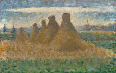 Meules de foin, vers 1882 - Georges Pierre Seurat