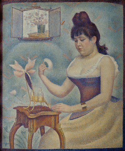 Jeune femme se poudrant, 1889-1890 - Georges Pierre Seurat