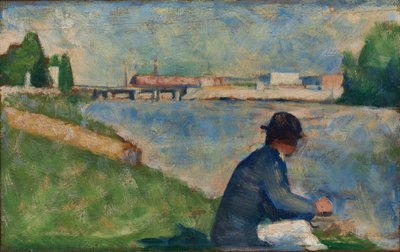 Étude pour "Les Baigneurs à Asnières", c.1883-1884 - Georges Pierre Seurat
