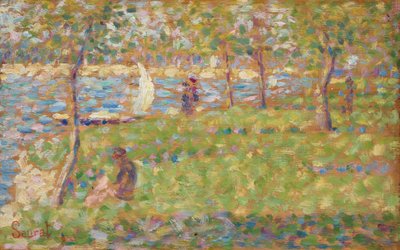 Étude pour La Grande Jatte, 1884-1885 - Georges Pierre Seurat
