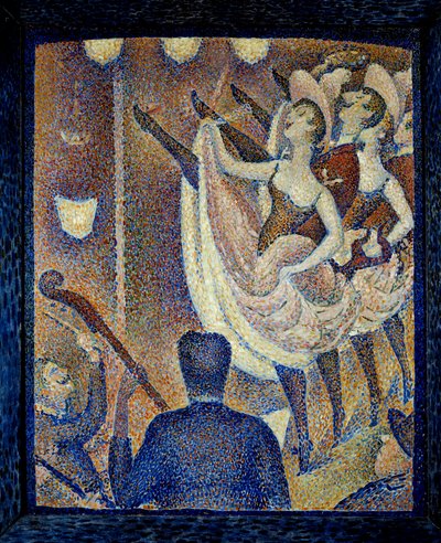 Étude pour le chahut. Danseuses de chahut, danse scandaleuse, forme de danse apparue en même temps que le French Cancan, vers 1830 à Montparnasse. Peinture de Georges Seurat (1859-1891) 1889 Buffalo. Albright Knox Art Gallery - Georges Pierre Seurat