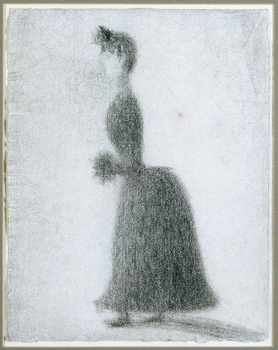 La Promeneuse avec un manchon, vers 1884 - Georges Pierre Seurat