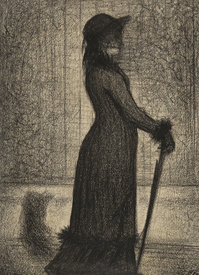 Une Élégante, Femme se Promenant - Georges Pierre Seurat