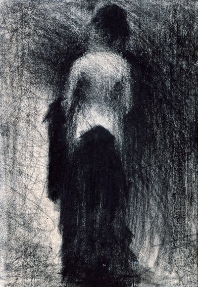 Femme vue de dos, vers 1880-1891 - Georges Pierre Seurat